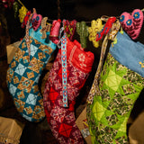 Magnolia Patchwork Stocking - Poppy