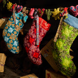 Magnolia Patchwork Stocking - Poppy