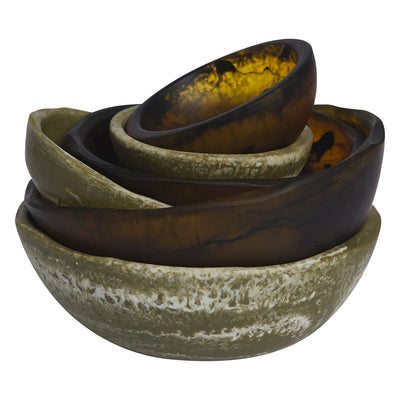Sage x Clare Resin Astrid Tiny Bowl - Treacle