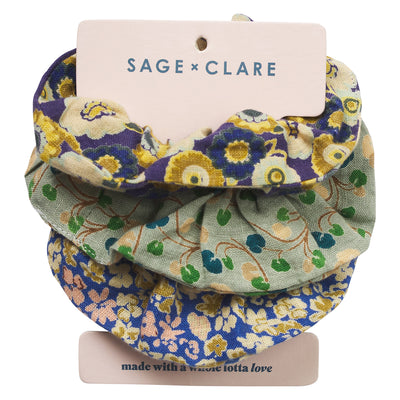 Sage X Clare Celeste Collection Aubrey Hair Scrunchie Set