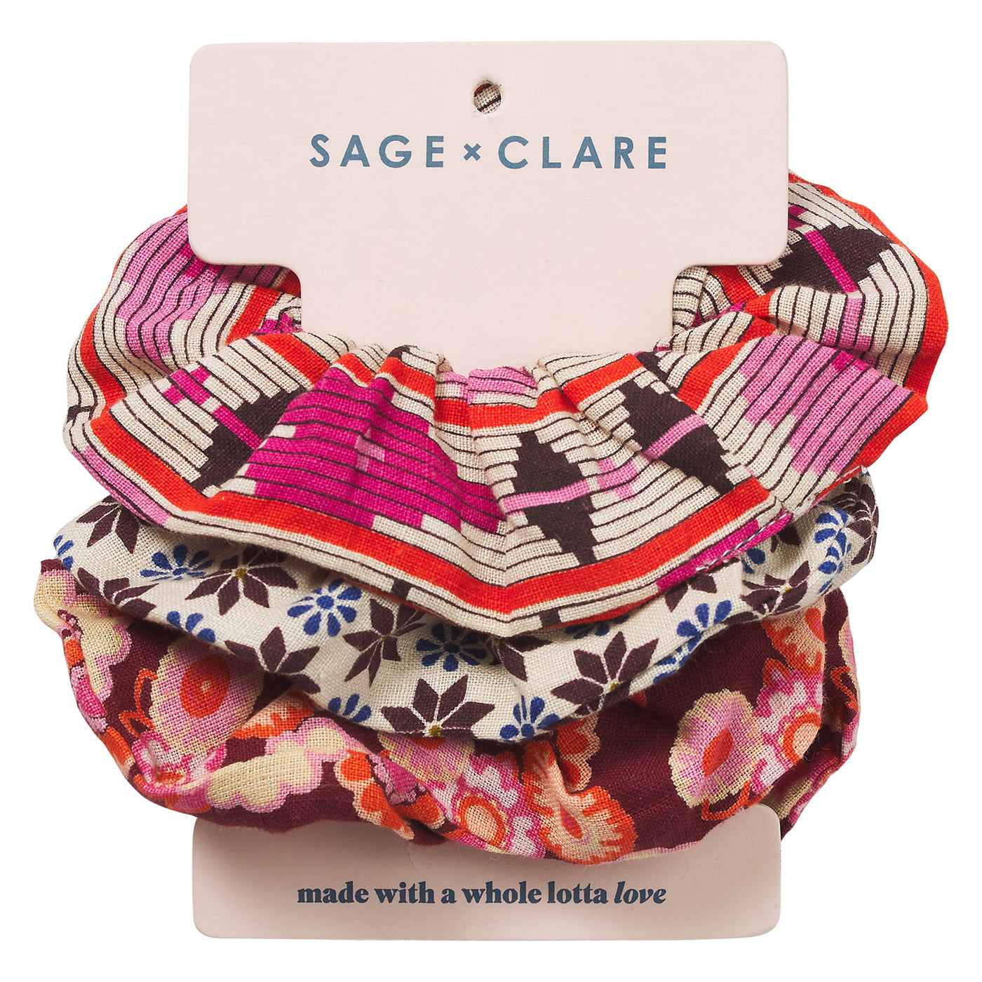 Sage X Clare Celeste Collection Beth Hair Scrunchie Set
