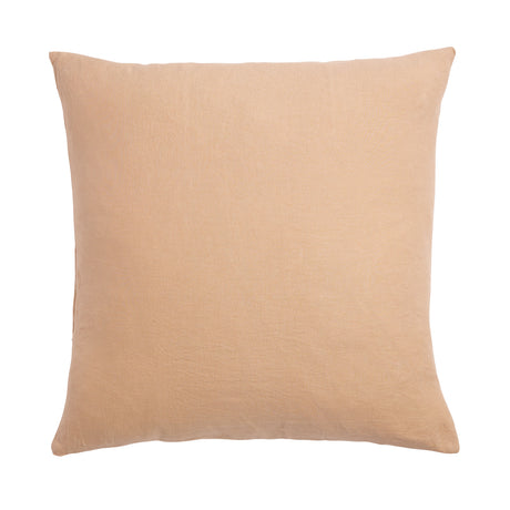 Cashew French Flax Linen Euro Pillowcase Set 