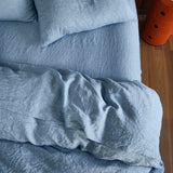 Linen French Flax Flat Sheet Chambray