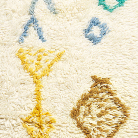 juno beni rug shag style close up