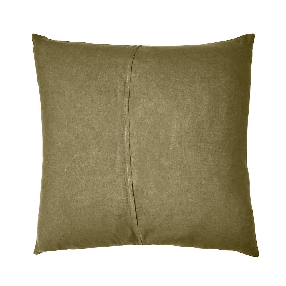 Linen Euro Pillowcase Set Moss