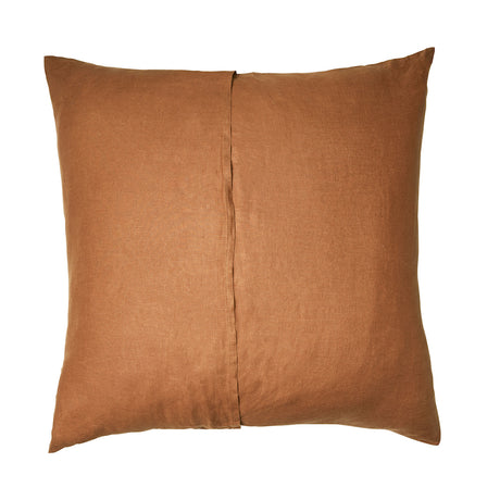 Linen Euro Pillowcase Set Tobacco