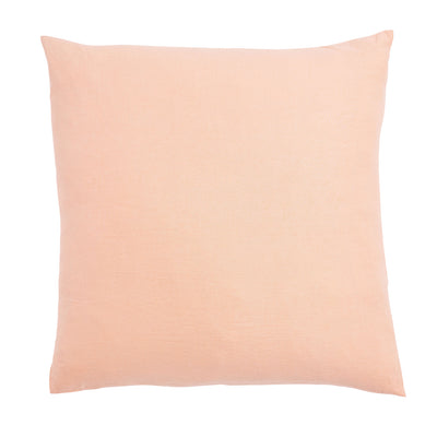 Peach Puff French Flax Linen Euro Pillowcase Set 