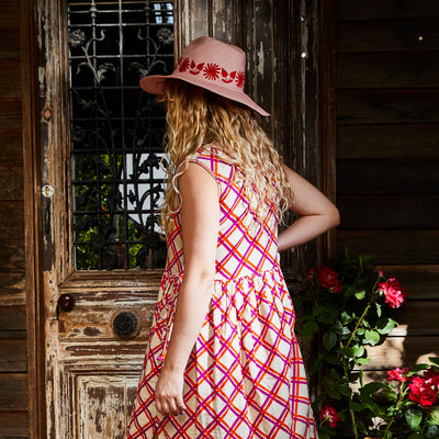 Sage x Clare Celeste Collection Romy Check Dress