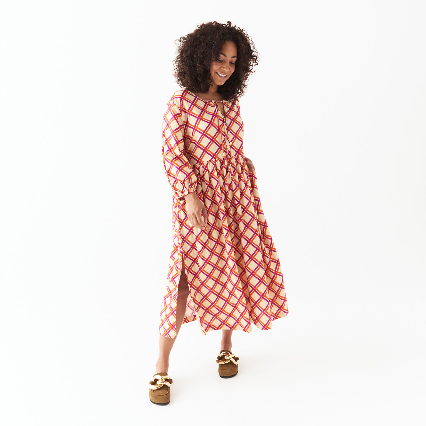 Sage x Clare Celeste Collection Sommer Check Dress