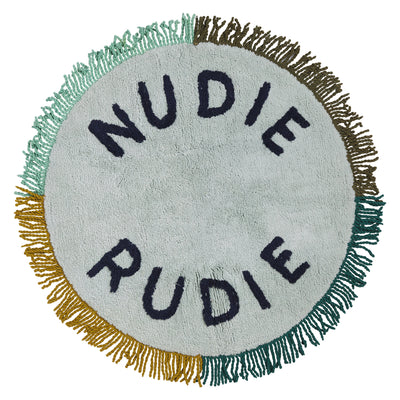 tula round nudie bath mat mist xmas edition with bag and tag
