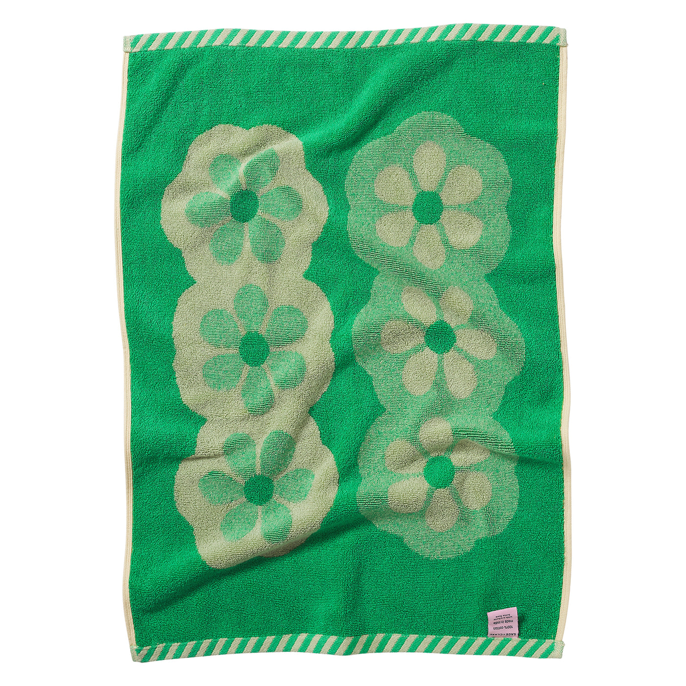 Sage x Clare Celeste Collection Winifred Daisy hand towel sage retro floral