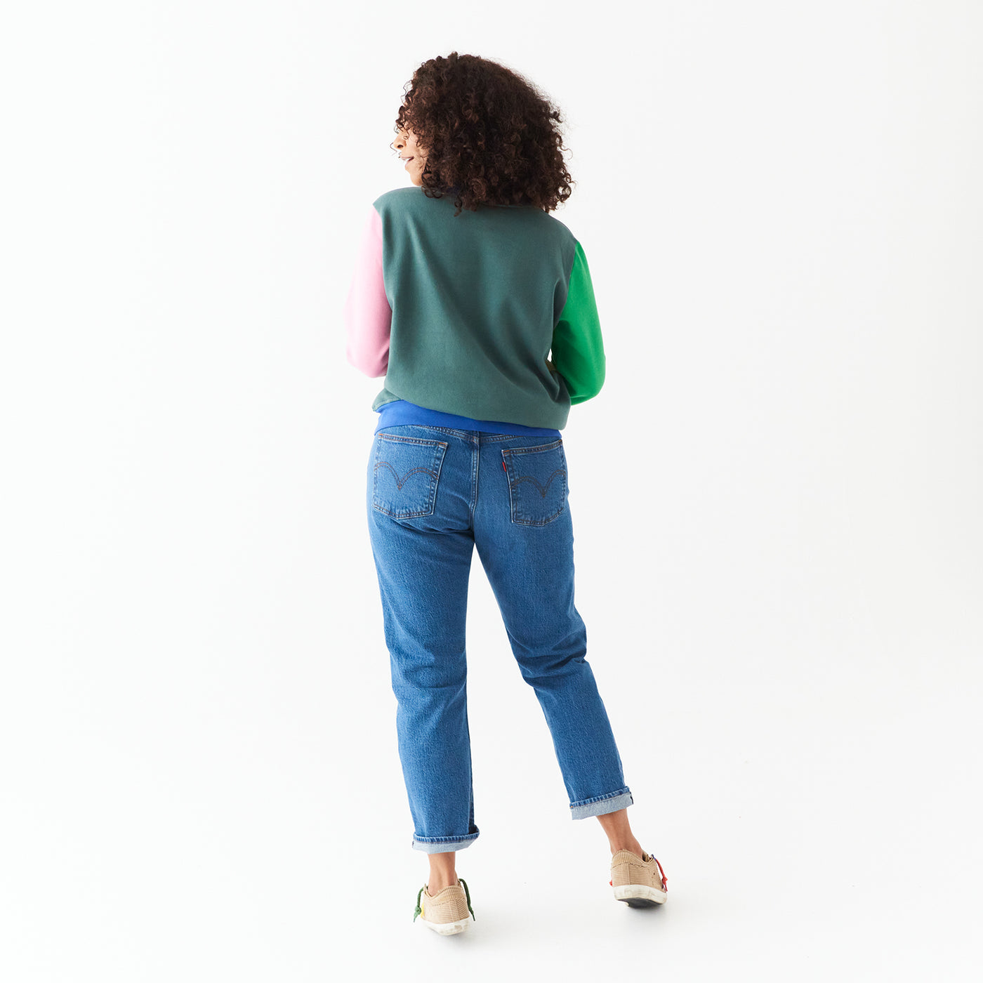 Sage x Clare Celeste Collection Zana cotton sweater Macadamia