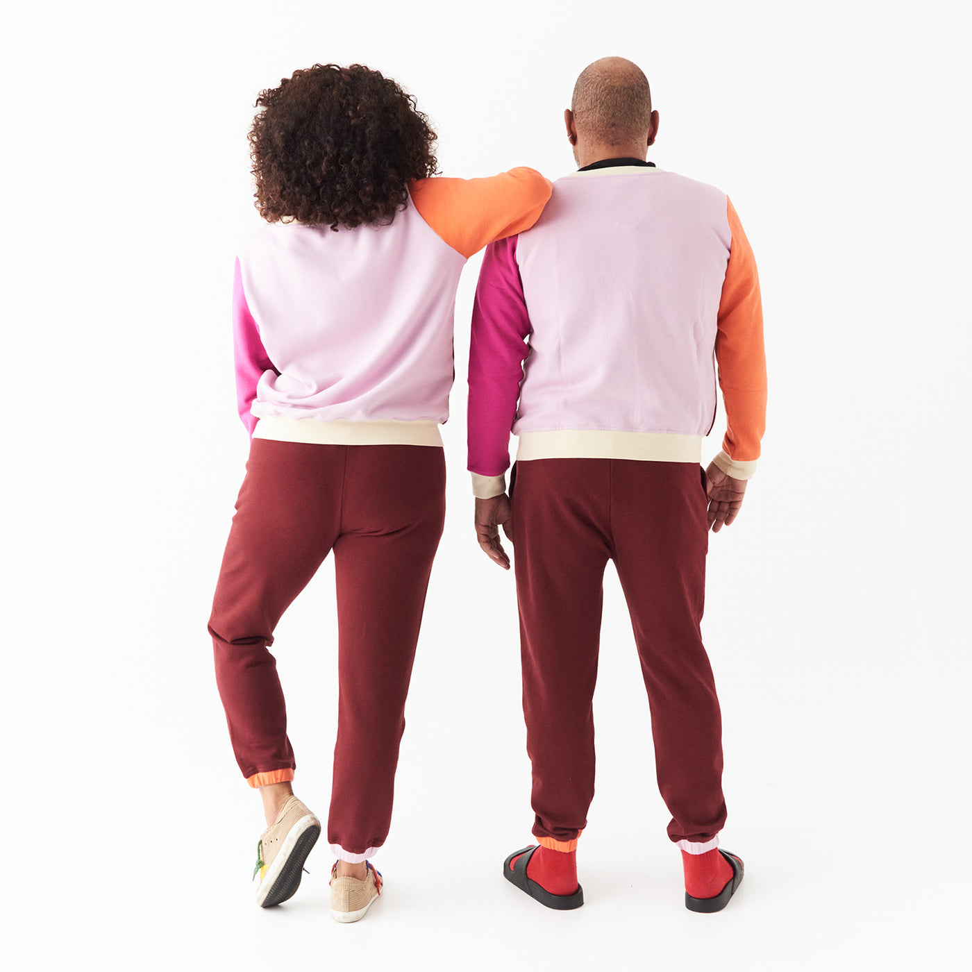 Sage x Clare Celeste Collection Zana cotton sweater Rosewood