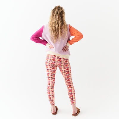 sage x clare celeste collection zoey cotton legging floral