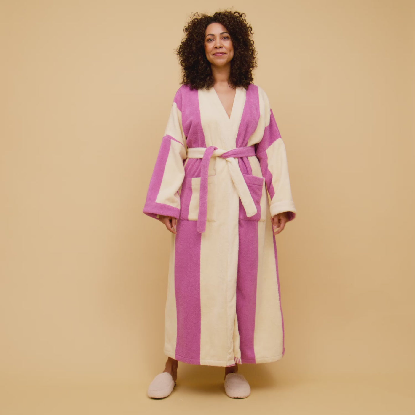 Halifax Towelling Robe - Orchid