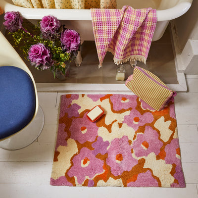 Filton Floral Bath Mat - Musk Default Title