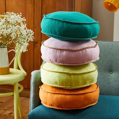 Rylie Round Cushion - Teal Default Title
