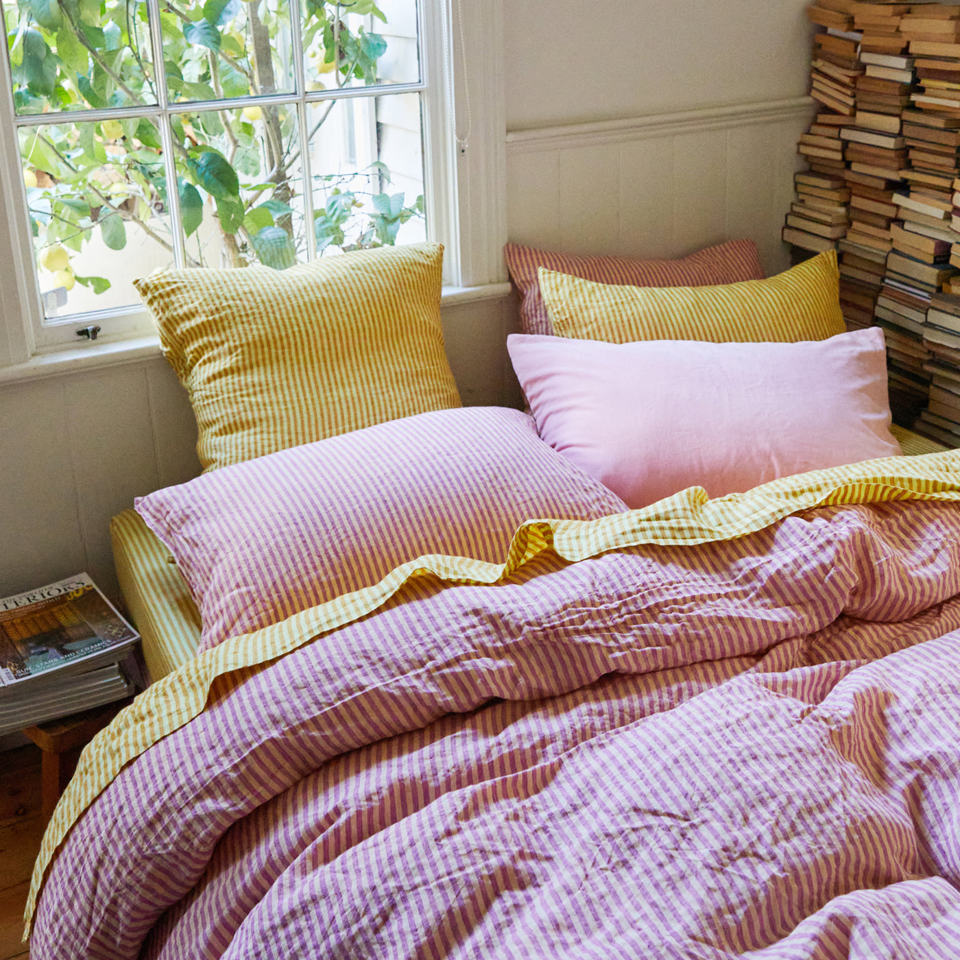 Lyme Linen Euro Pillowcase Set - Splice Default Title