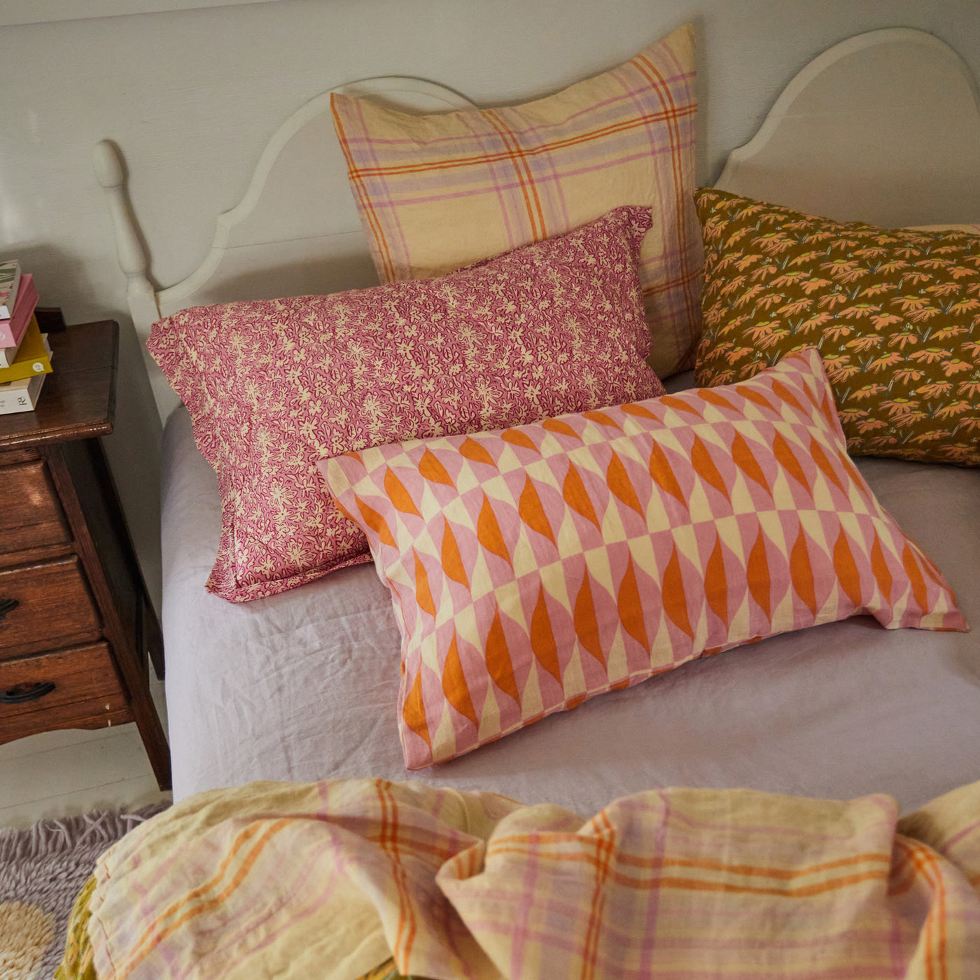 Patchway Linen Euro Pillowcase Set - Vanilla Default Title