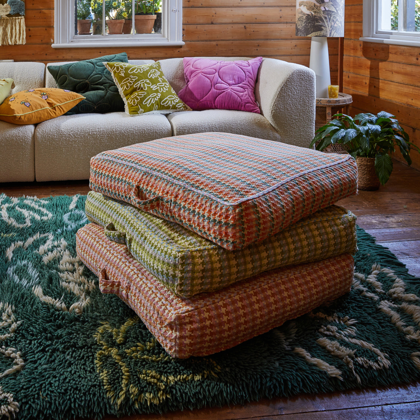 Bromley Woven Floor Cushion - Multi Default Title