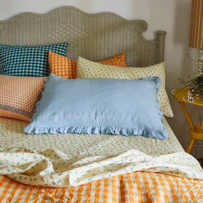 Dover Linen Fitted Sheet - Vanilla Cot