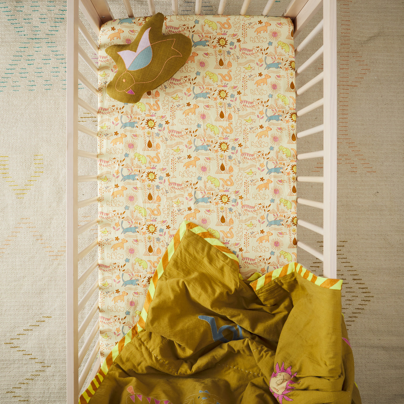 Hathee Cotton Fitted Sheet Cot