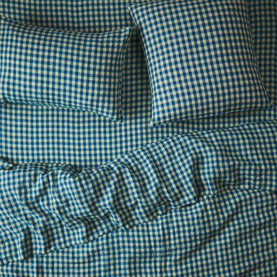 Kirby Linen Pillowcase Set - Oasis Standard