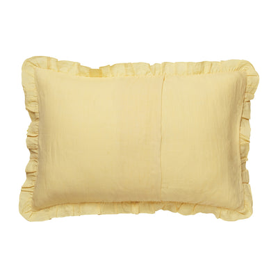Wilton Embroidered Pillowcase Set - Shortbread Standard