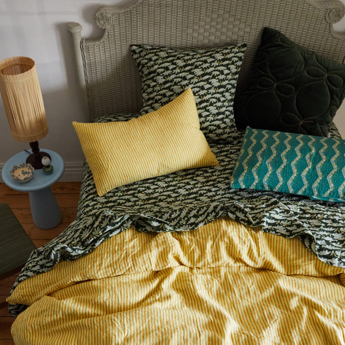 Blythe Linen Pillowcase Set - Teal Standard