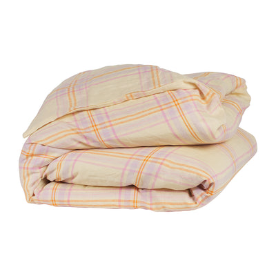 Patchway Linen Quilt Cover - Vanilla Single