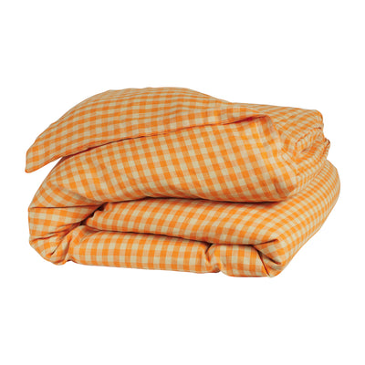 Kirby Linen Quilt Cover - Persimmon Single