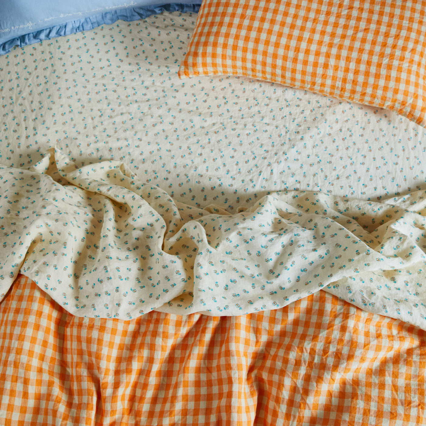 Kirby Linen Quilt Cover - Persimmon Single