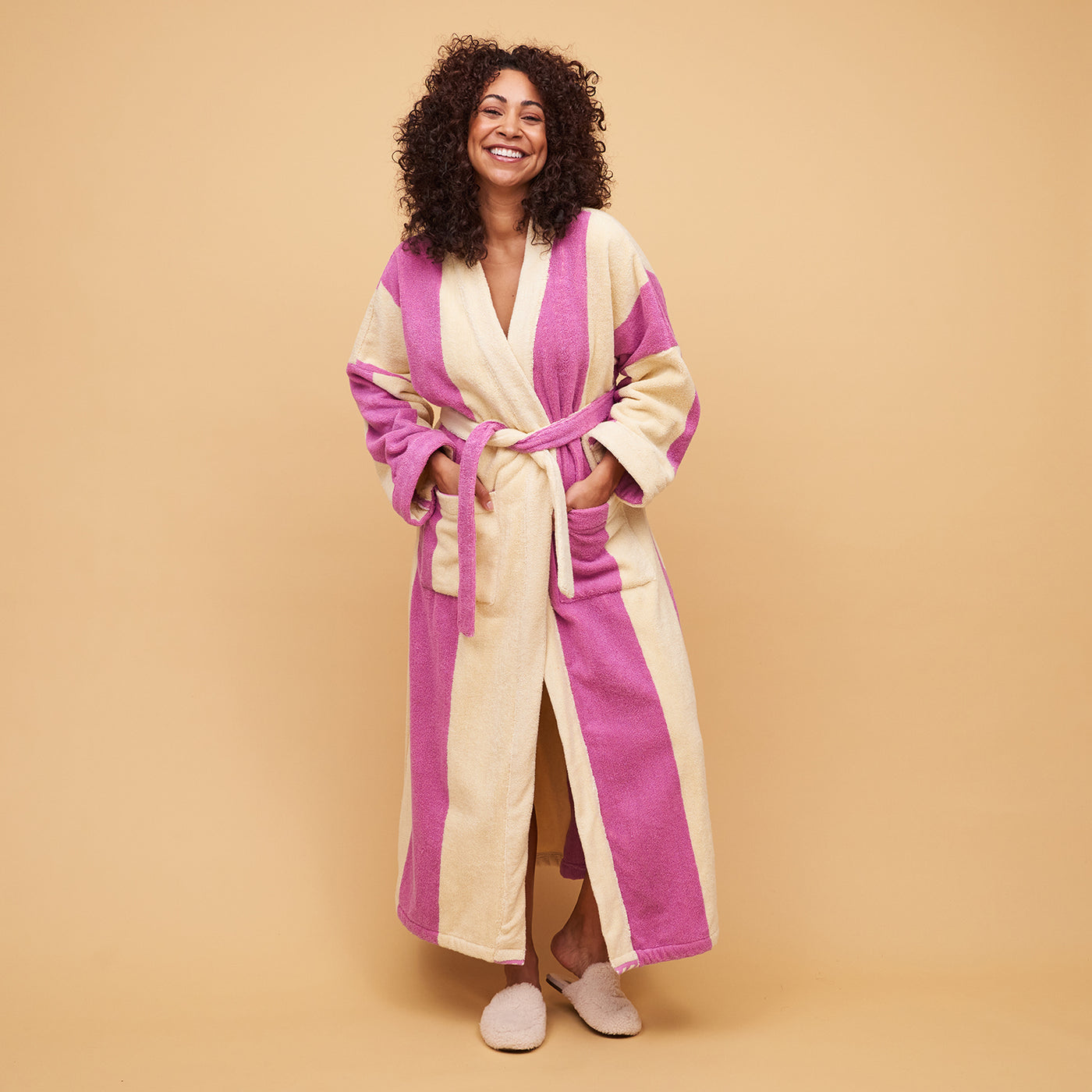 Halifax Towelling Robe - Orchid