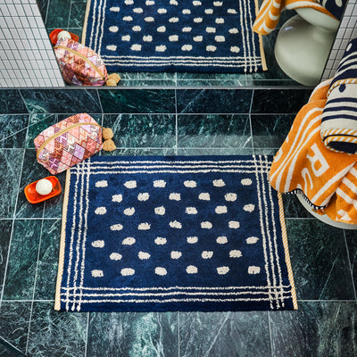 Palermo Bath Mat - Navy Default Title