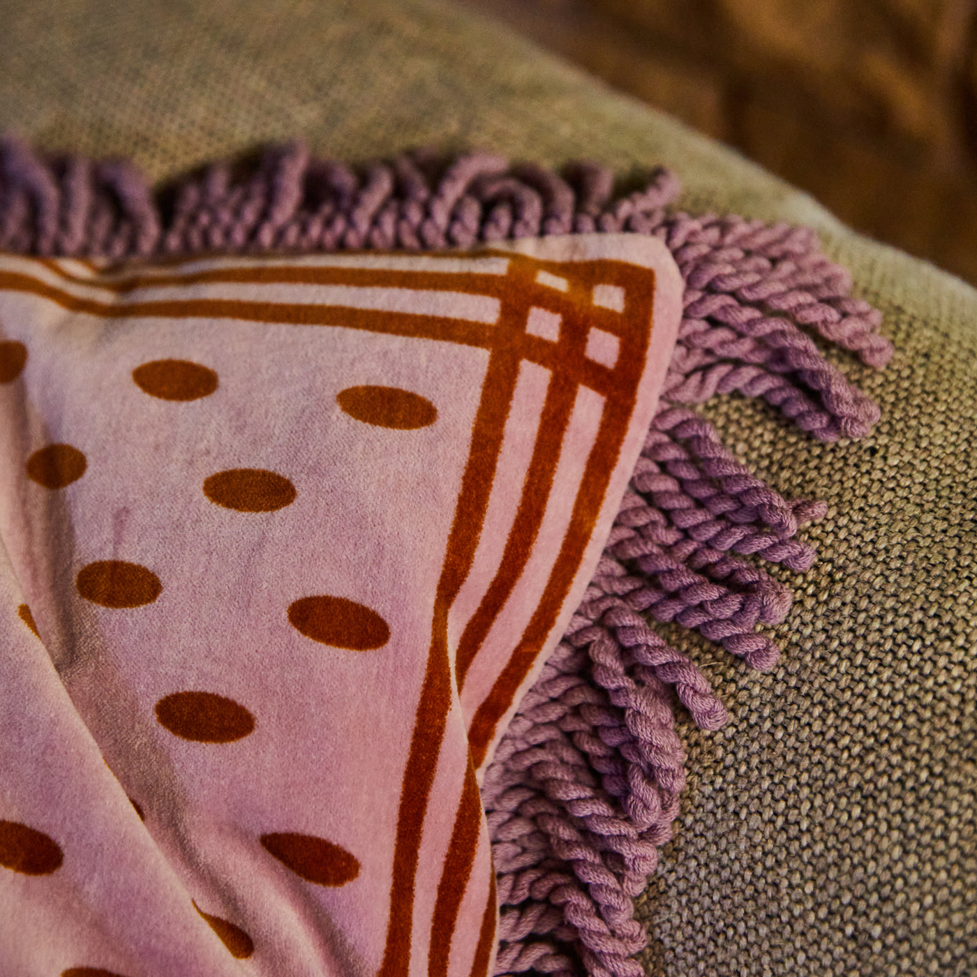Gia Velvet Cushion - Cherry Default Title