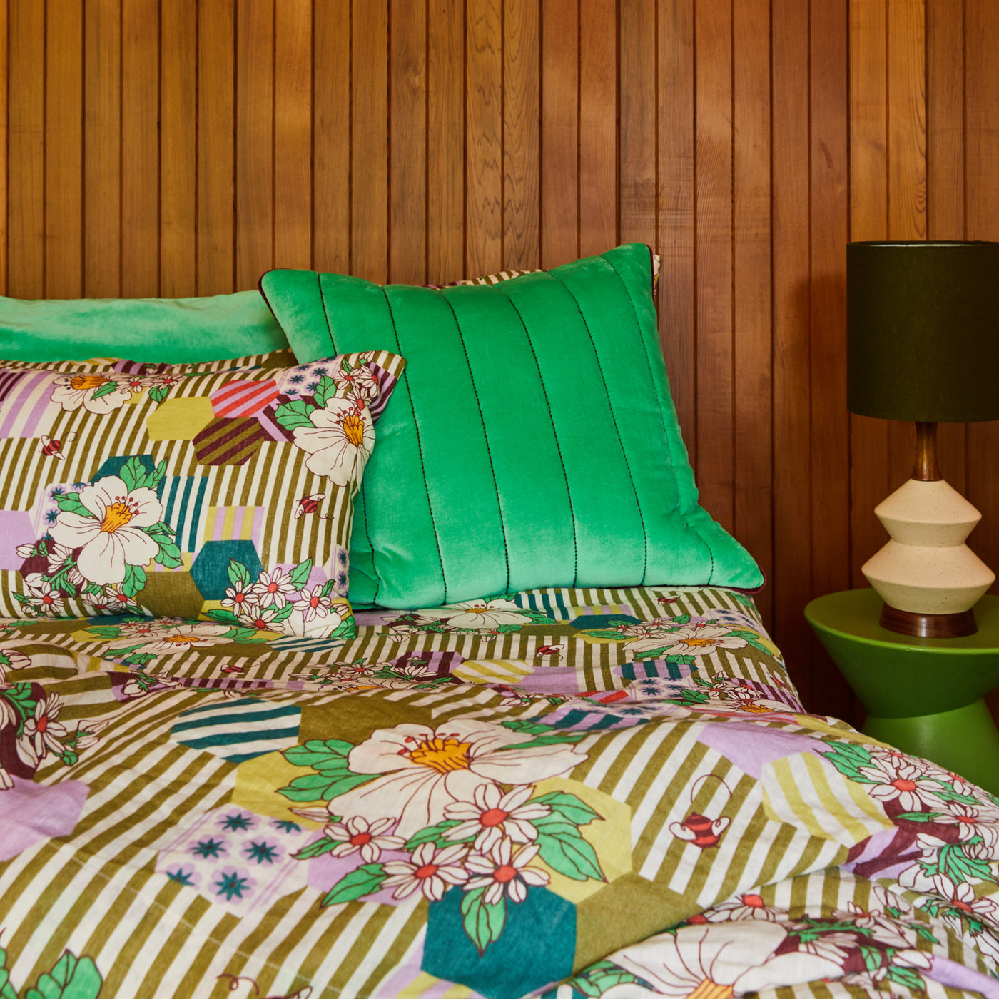 Fia Velvet Sham - Pea Default Title