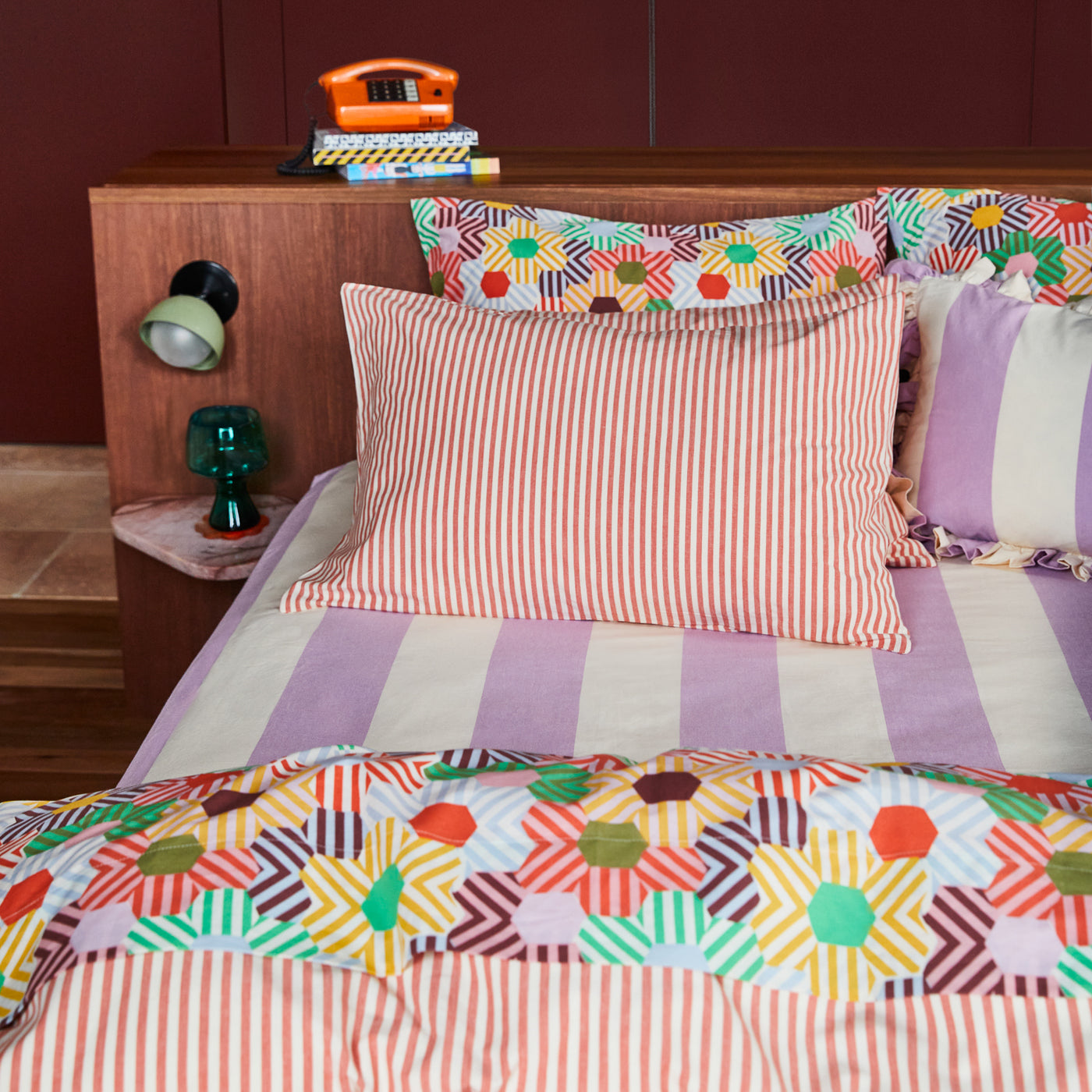 Bruno Cotton Fitted Sheet - Wisteria Cot