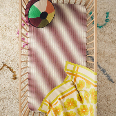 Luigi Cotton Fitted Sheet - Madeira Cot