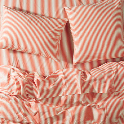 Luigi Cotton Pillowcase - Cherry Standard