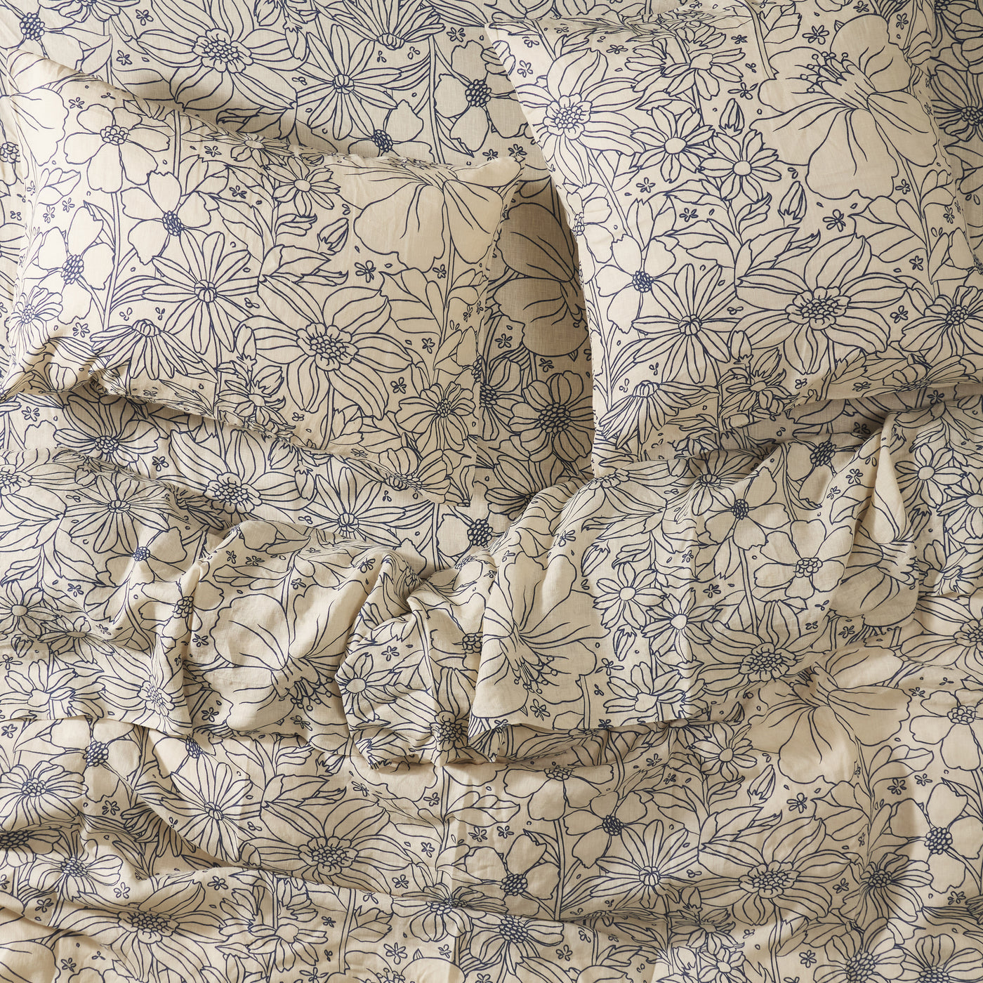 Aneta Linen Pillowcase Set - Chai Standard