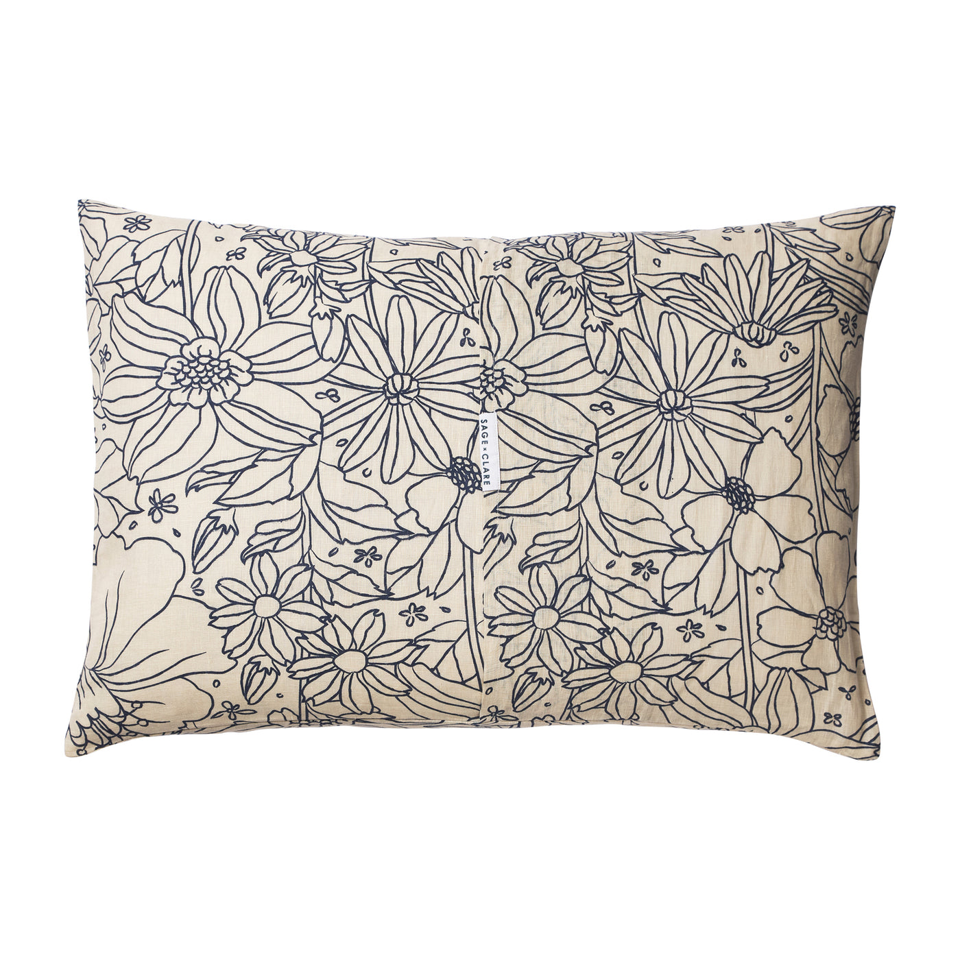Aneta Linen Pillowcase Set - Chai Standard