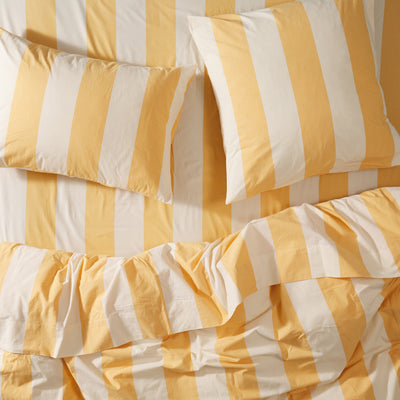Bruno Cotton Pillowcase Set - Marigold Standard