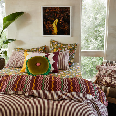 Luigi Cotton Pillowcase - Madeira Standard