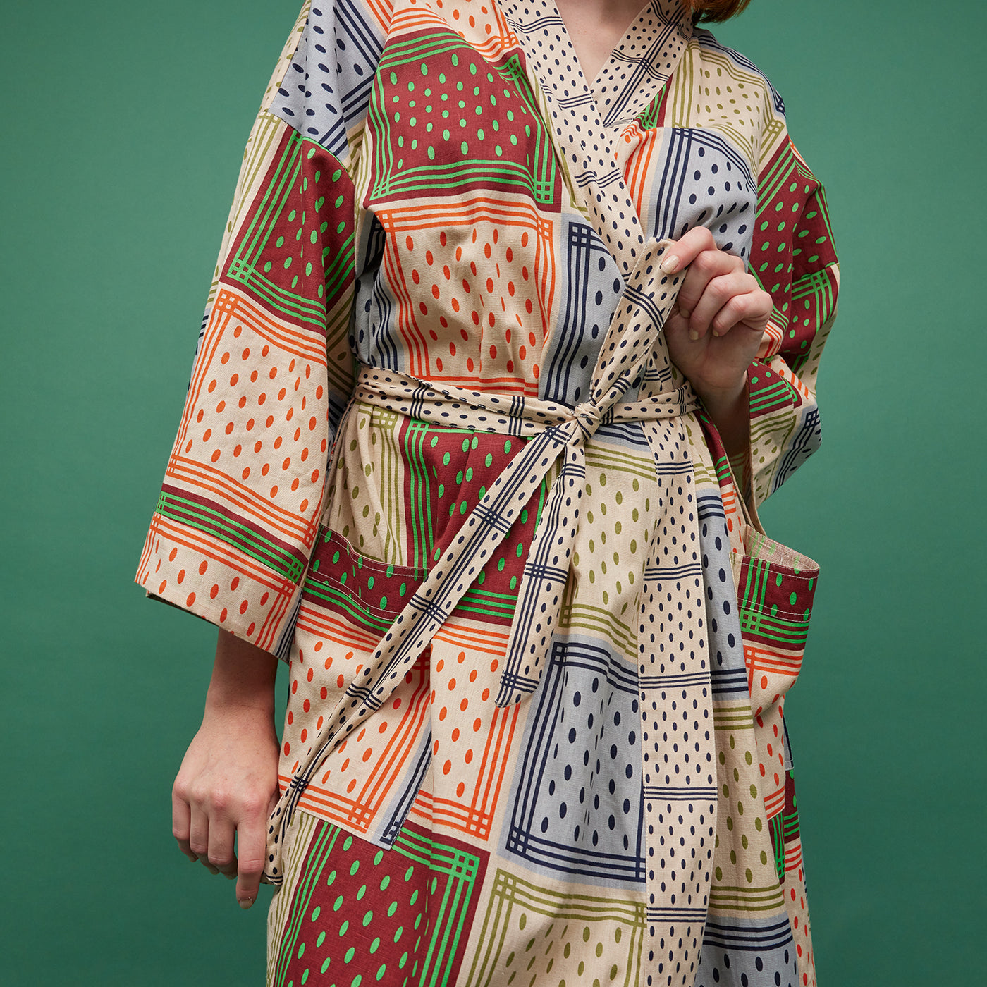 Gia Cotton Bath Robe Default Title