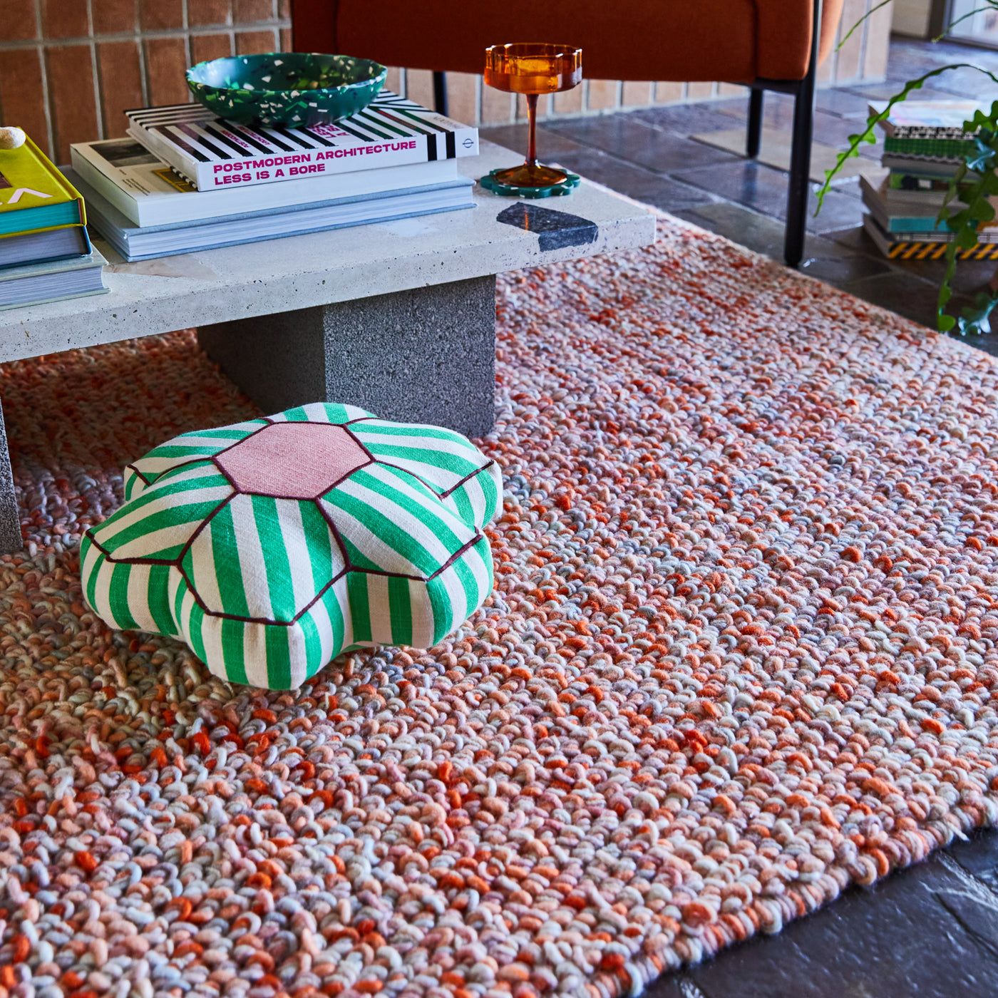Capi Knot Rug - Cherry 150 x 210 cms