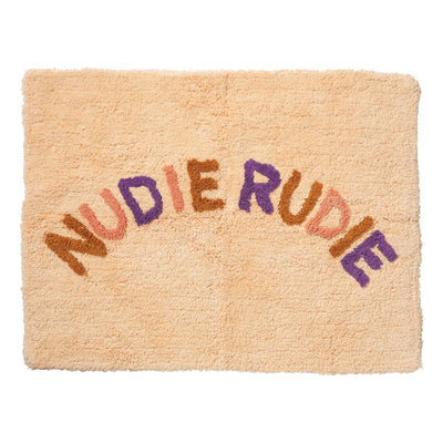 sage and clare anabelle collection tula nudie rudie bath mat anabelle powder, gingerbread, boysenberry, cantaloupe cotton